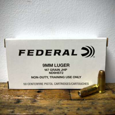 Federal 9mm 147gr NON-DUTY HST White Box NDHST2 JHP